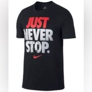 Nike Black Just Never Stop T-Shirt